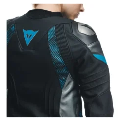 Giacca In Pelle Donna Dainese Avro 5 Wmn Black/teal/anthracit