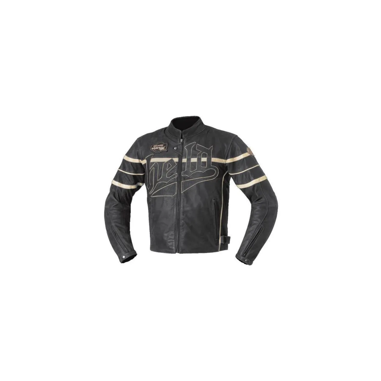Giacca In Pelle Held Aras Nero Beige