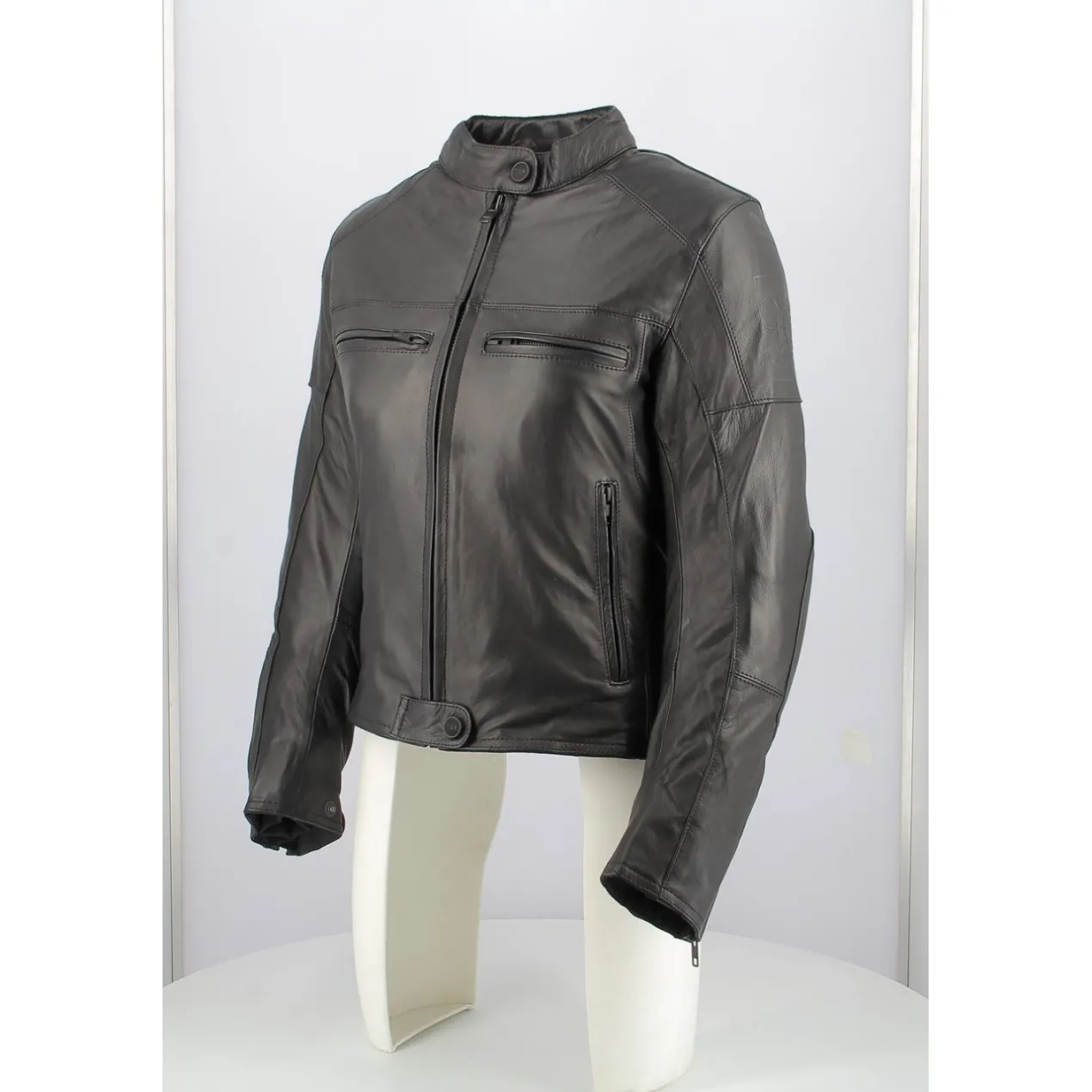 Giacca In Pelle Morbida Msk Bubu Lady Nero