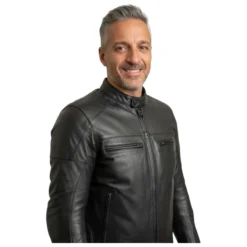 Giacca In Pelle Morbida Msk Bubu Nero