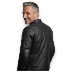 Giacca In Pelle Morbida Msk Bubu Nero