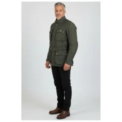 Giacca Ixs Tartan Verde Oliva con Cinta stile British