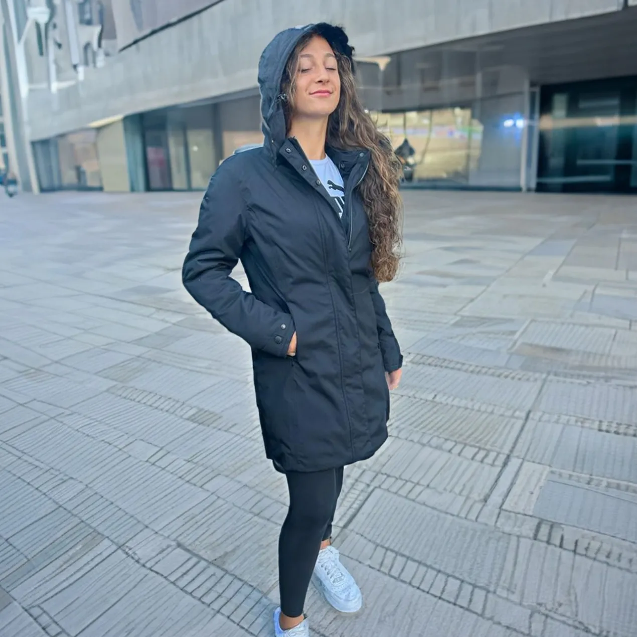 Giacca Lunga Da Donna Imbottita Tucano Urbano Bella Nero