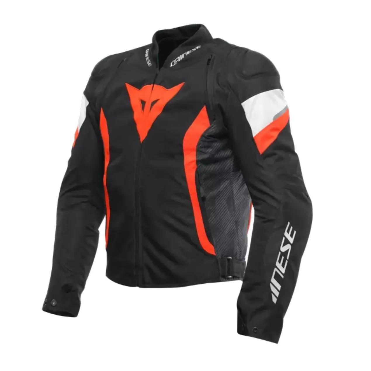 Giacca Moto Dainese Avro 5 Tex Jacket Black/red-fluo/white