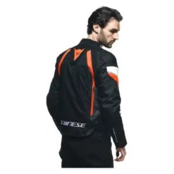 Giacca Moto Dainese Avro 5 Tex Jacket Black/red-fluo/white