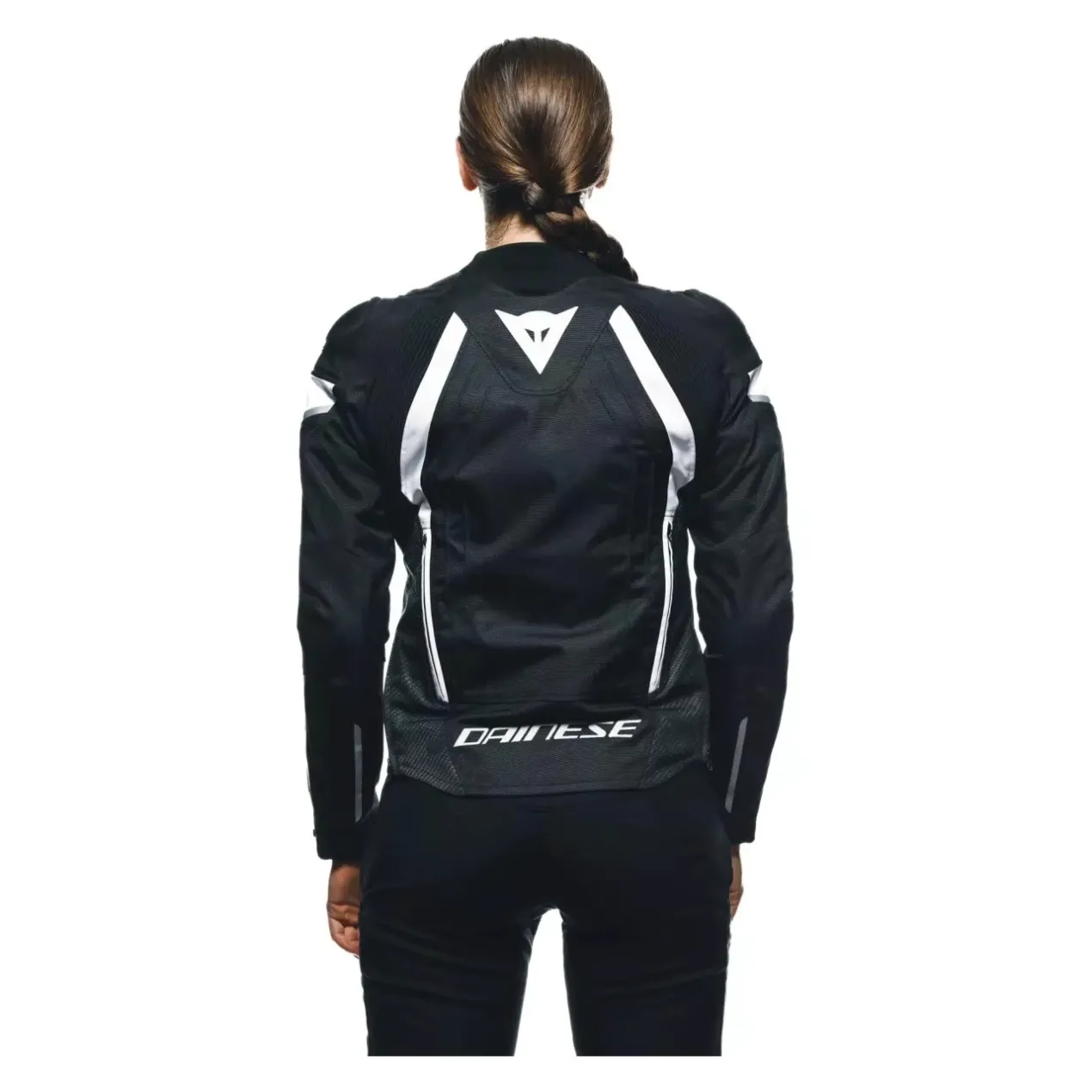 Giacca Moto In Tessuto Donna Dainese Avro 5 Tex Black/white/black