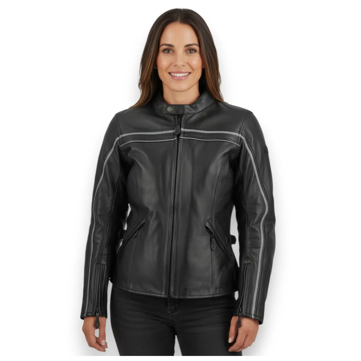 Giacca Pelle Donna Jofama Mod. Vis A Vis Nero