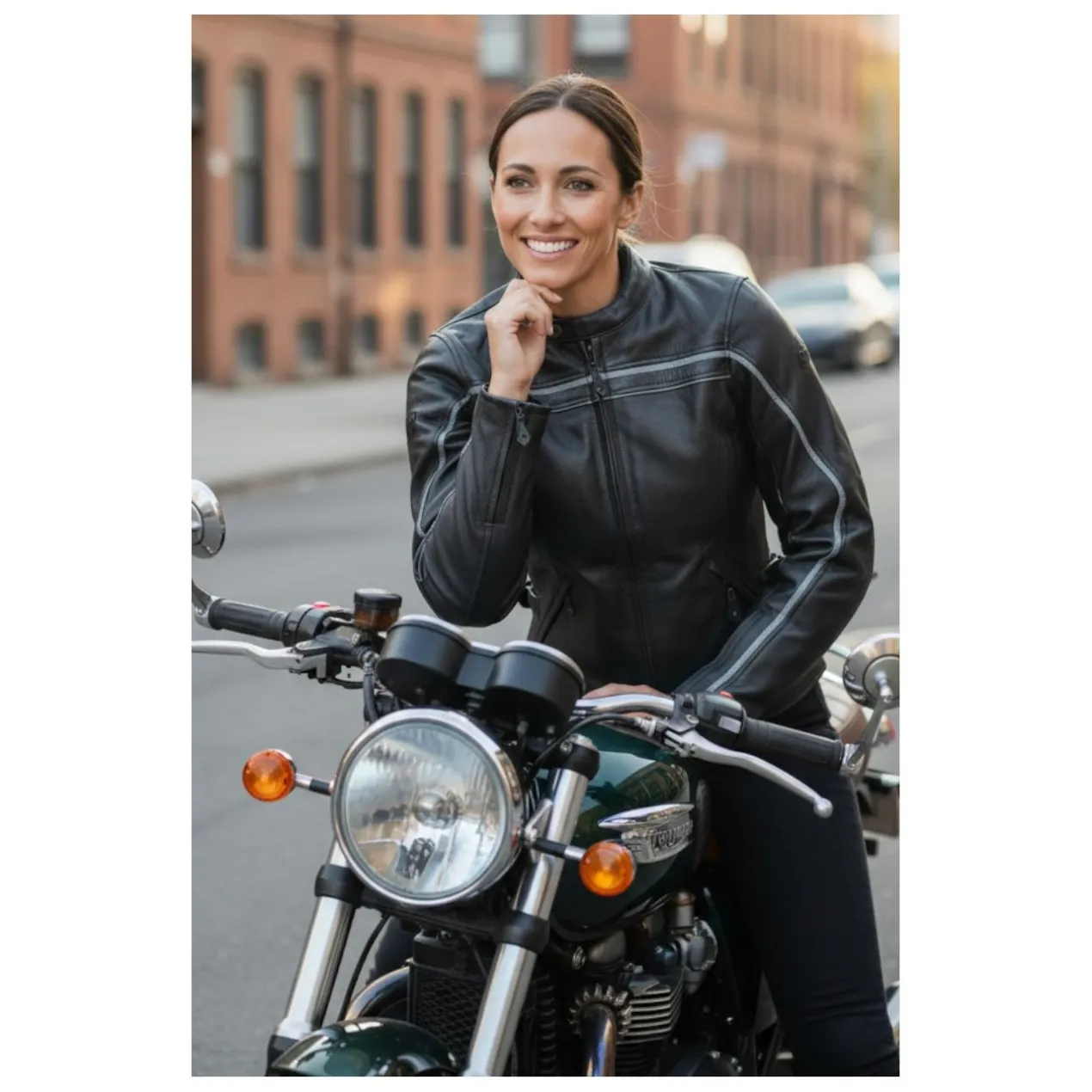 Giacca Pelle Donna Jofama Mod. Vis A Vis Nero