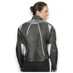 Giacca Pelle Donna Rev'it Viper Grigio Fant