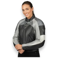 Giacca Pelle Donna Rev'it Viper Grigio Fant
