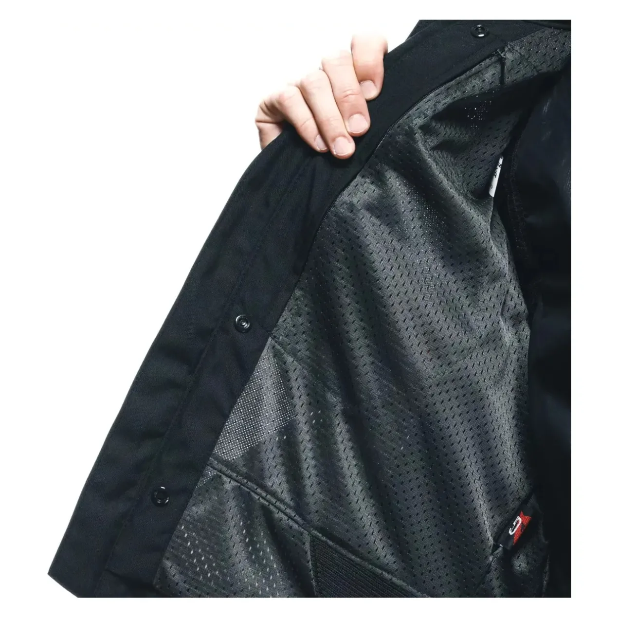 Giacca Traforata Dainese Air Frame 3 Tex 2026 Black/black/red-fluo