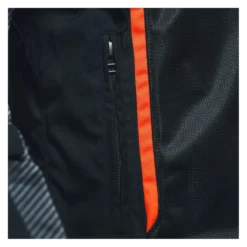 Giacca Traforata Dainese Air Frame 3 Tex 2026 Black/black/red-fluo