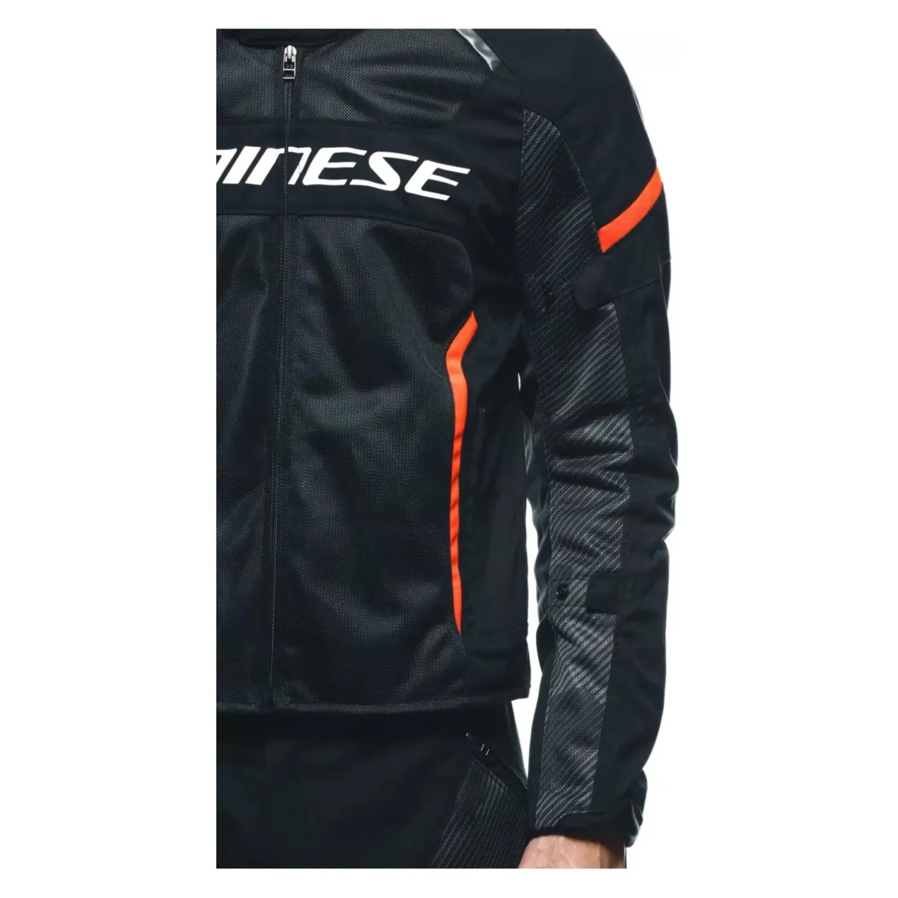 Giacca Traforata Dainese Air Frame 3 Tex 2026 Black/black/red-fluo