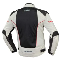 Giacca Traforata Estiva Gms Samu Interno Sfoderabile Beige-nero-rosso