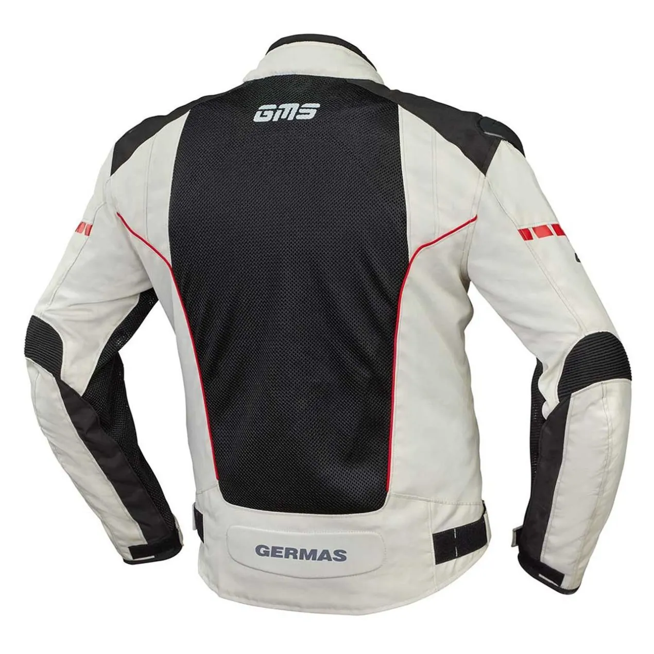 Giacca Traforata Estiva Gms Samu Interno Sfoderabile Beige-nero-rosso