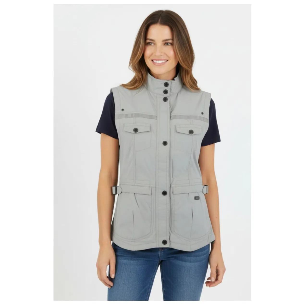 Gilet Donna Estivo Sfiancato Ixs Dalia Grigio