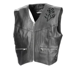 Gilet In Pelle Donna Held Lea Nero