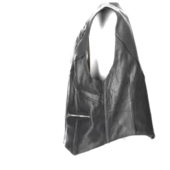 Gilet In Pelle Donna Held Lea Nero