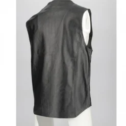 Gilet In Pelle Jollisport Nero