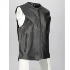 Gilet In Pelle Jollisport Nero