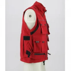 Gilet Oj Transformer 2 In 1 Traforato Multitasche Rosso