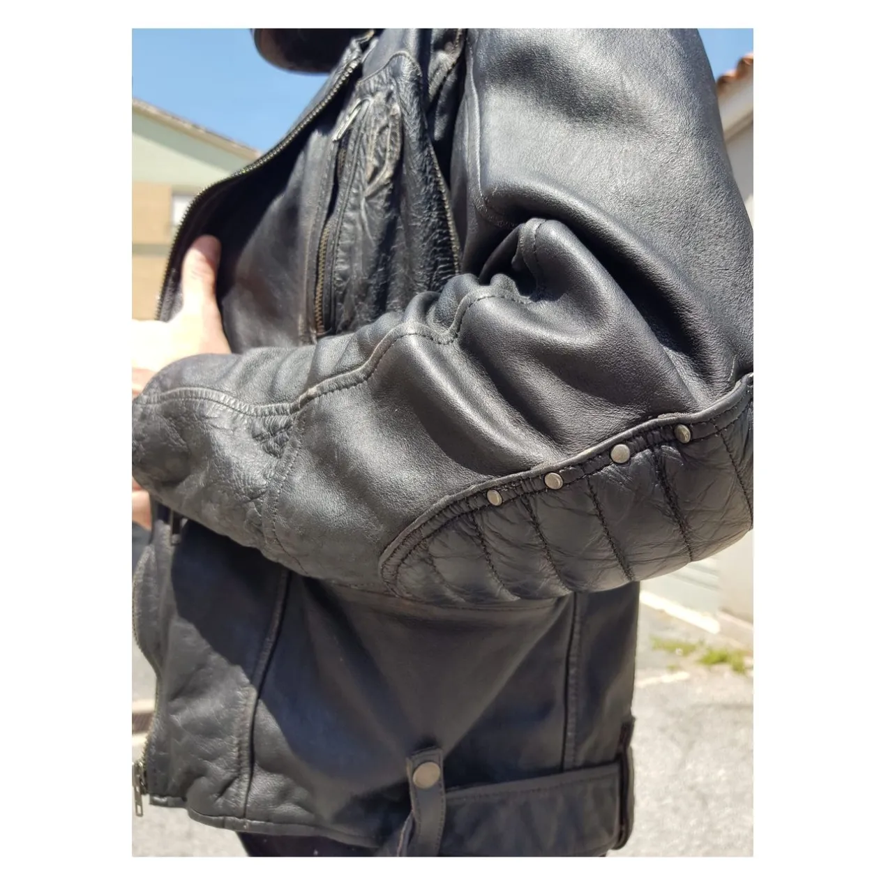 Giubbino In Pelle Custom Held Hot Road Nero
