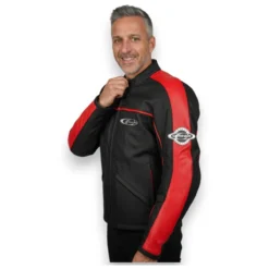 Giubbotto Pelle Corner Xgen Rosso Fant