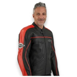 Giubbotto Pelle Corner Xgen Rosso Fant