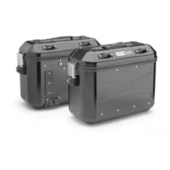 Givi Dlmk36bpack2 Coppia Valigie Trekker Dolomiti Alluminio Nero