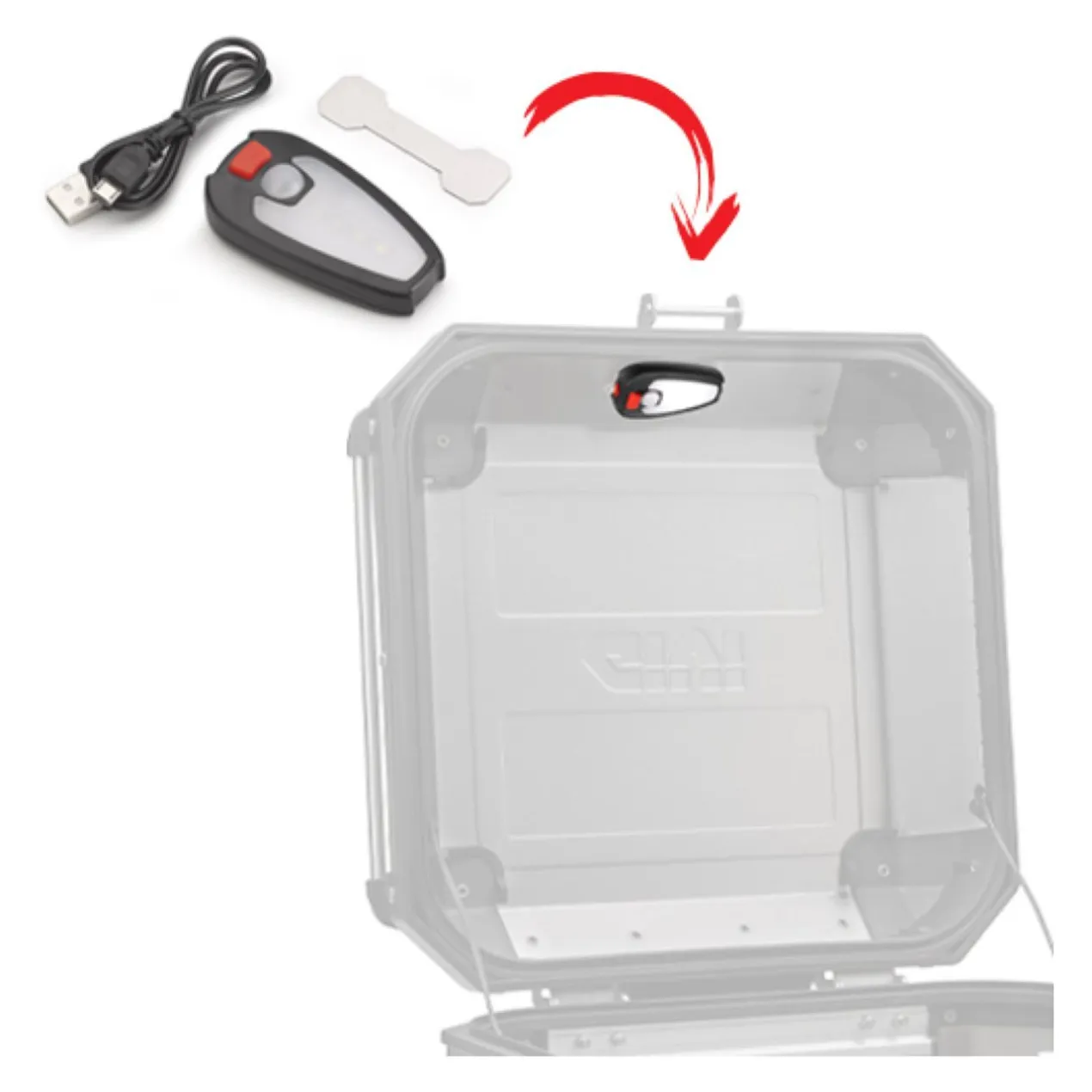 Givi E198b Luce Interna Di Cortesia Per Bauletti