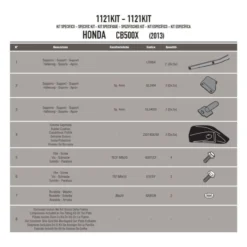 Givi 1121kit Kit Honda Cb500x'13