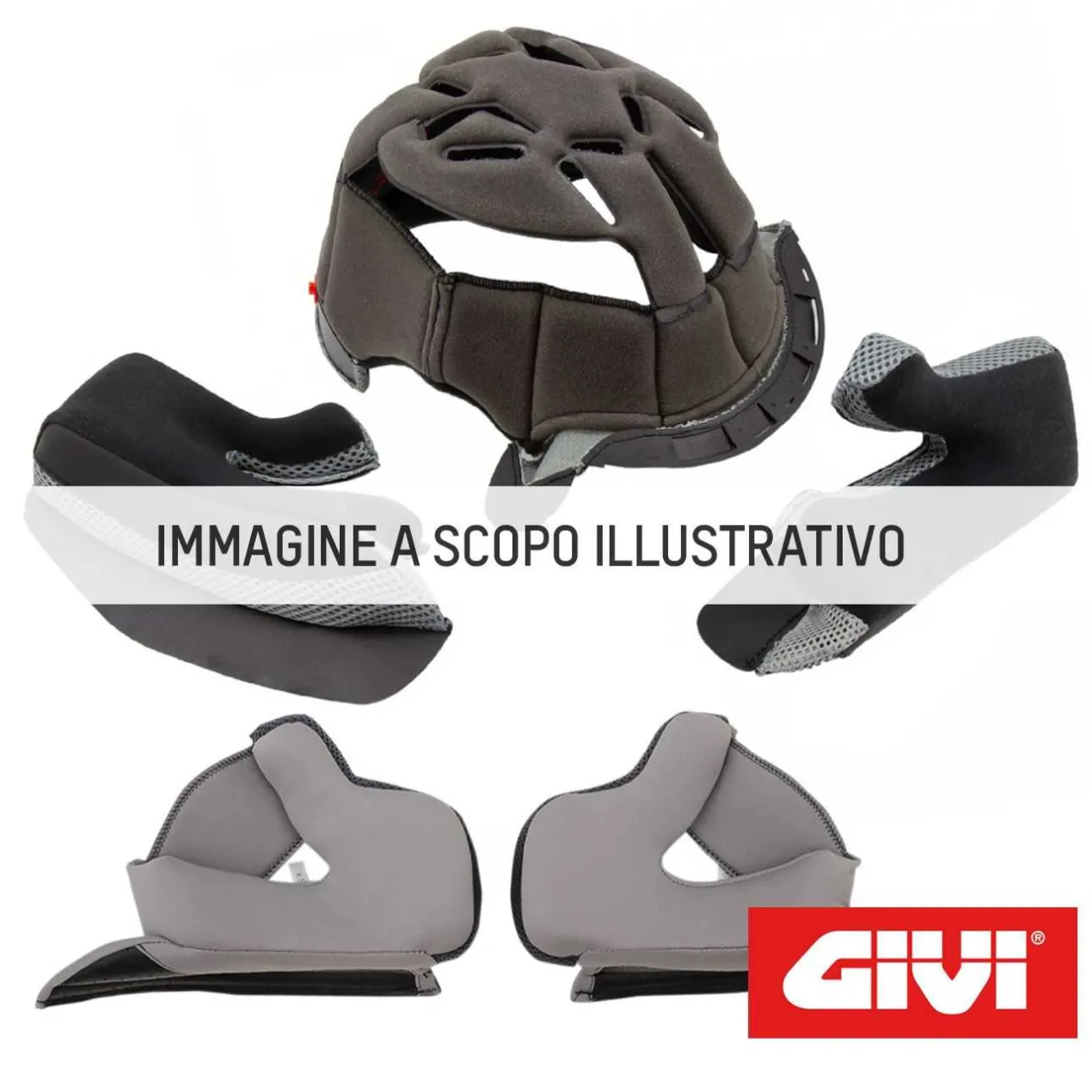 Givi Z1794b54r Interni Neri Casco Hx01 Nd