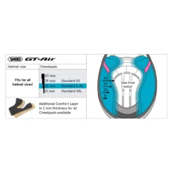 Guanciali Shoei Per Casco Type F 35 (gt-air)