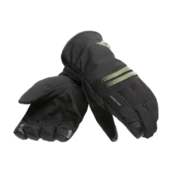 Guanti D-dry Dainese Plaza 3 Black/bronze-green