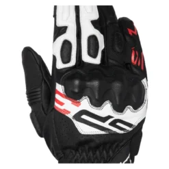Guanti In Pelle Alpinestard Sp-3 Gloves Black White Red Fluo