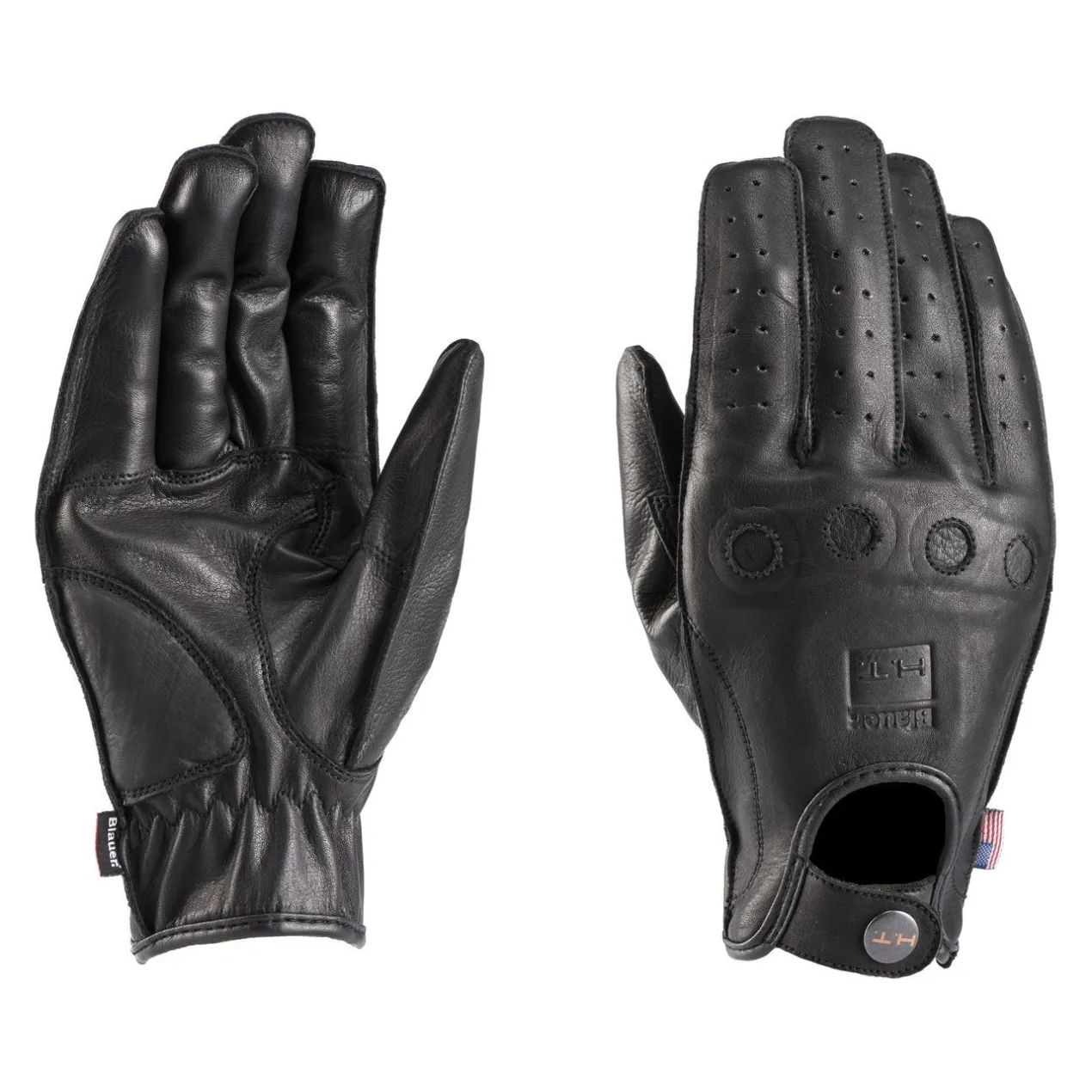 Guanti In Pelle Blauer Routine Black