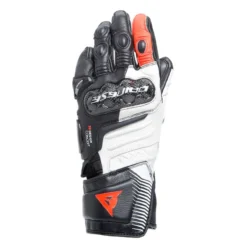 Guanti In Pelle Carbon 4 Lady Lunghi Black/white/fluo-red