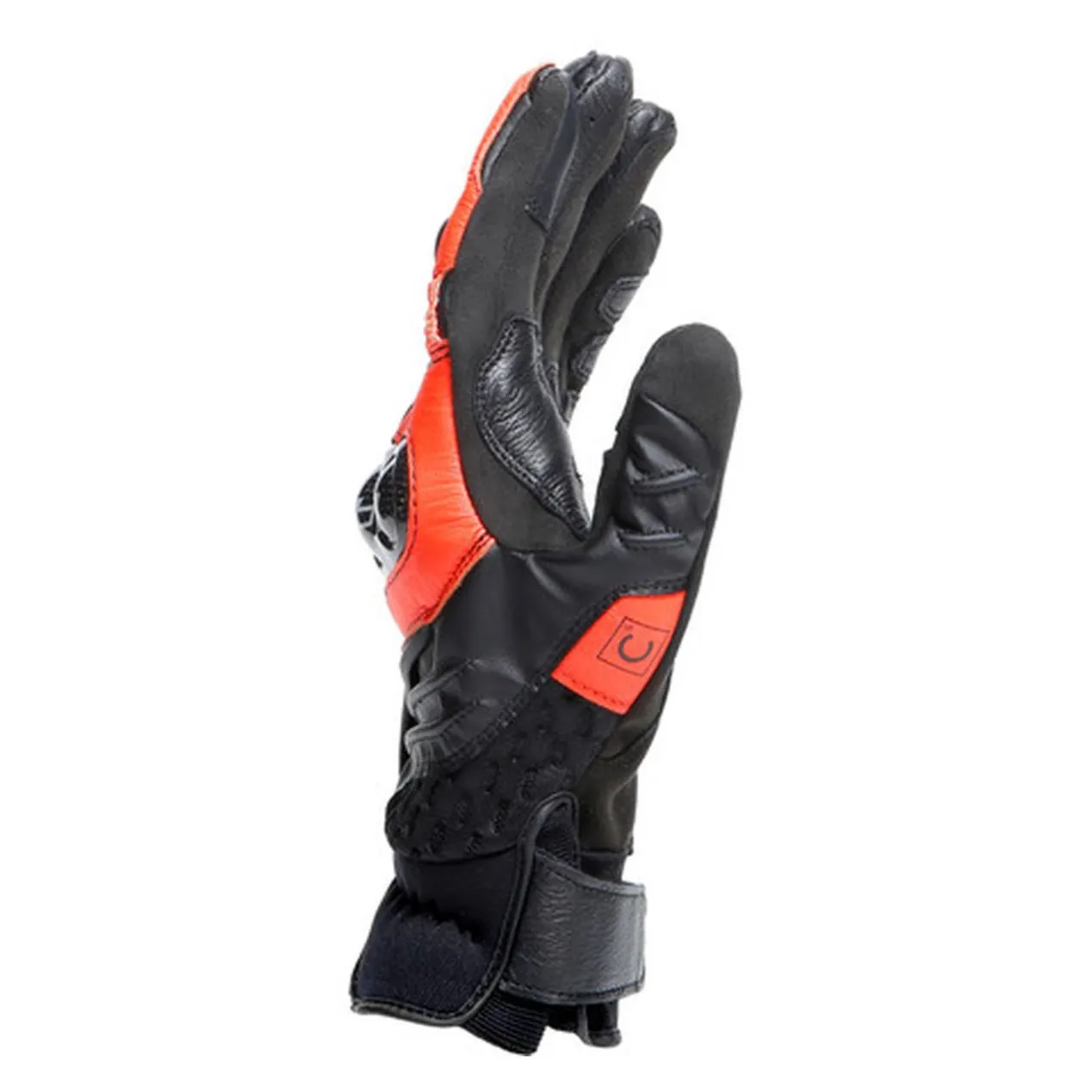 Guanti In Pelle Dainese Carbon 4 Corti Black/fluo-red