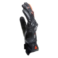 Guanti In Pelle Dainese Carbon 4 Corti Black/fluo-red