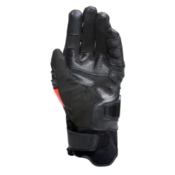 Guanti In Pelle Dainese Carbon 4 Corti Black/fluo-red