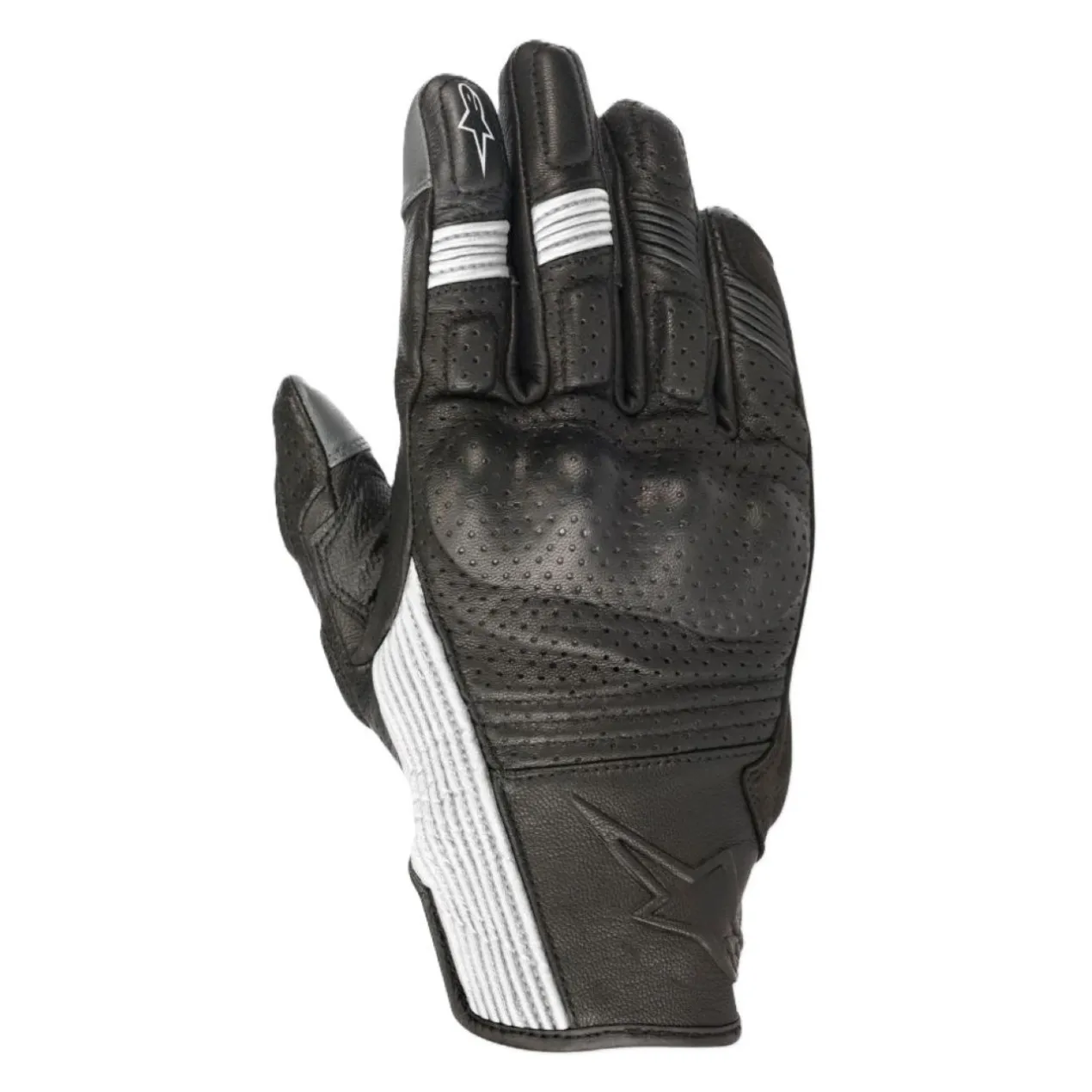 Guanti In Pelle Traforati Alpinestars Mustang V3 Aluminium Black