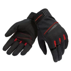 Guanti Tucano Urbano Penna Mesh Nero–rosso