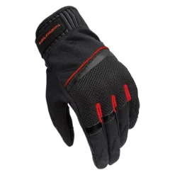 Guanti Tucano Urbano Penna Mesh Nero–rosso