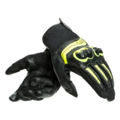 Guanti Unisex In Pelle Dainese Mig 3 Black/fluo-yellow