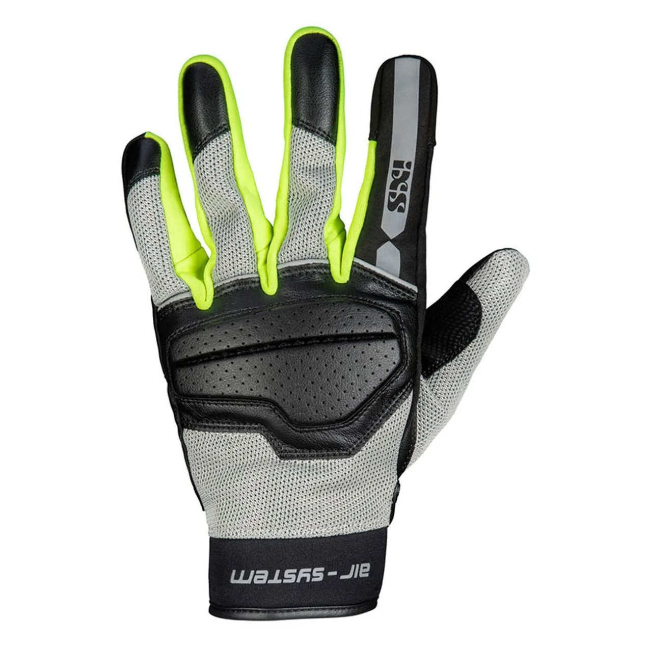 Guanto Classic Ixs Evo-air Nero Grigio Giallo Fluo
