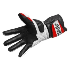 Guanto In Pelle Racing Arlen Ness 9146 Rosso Fant