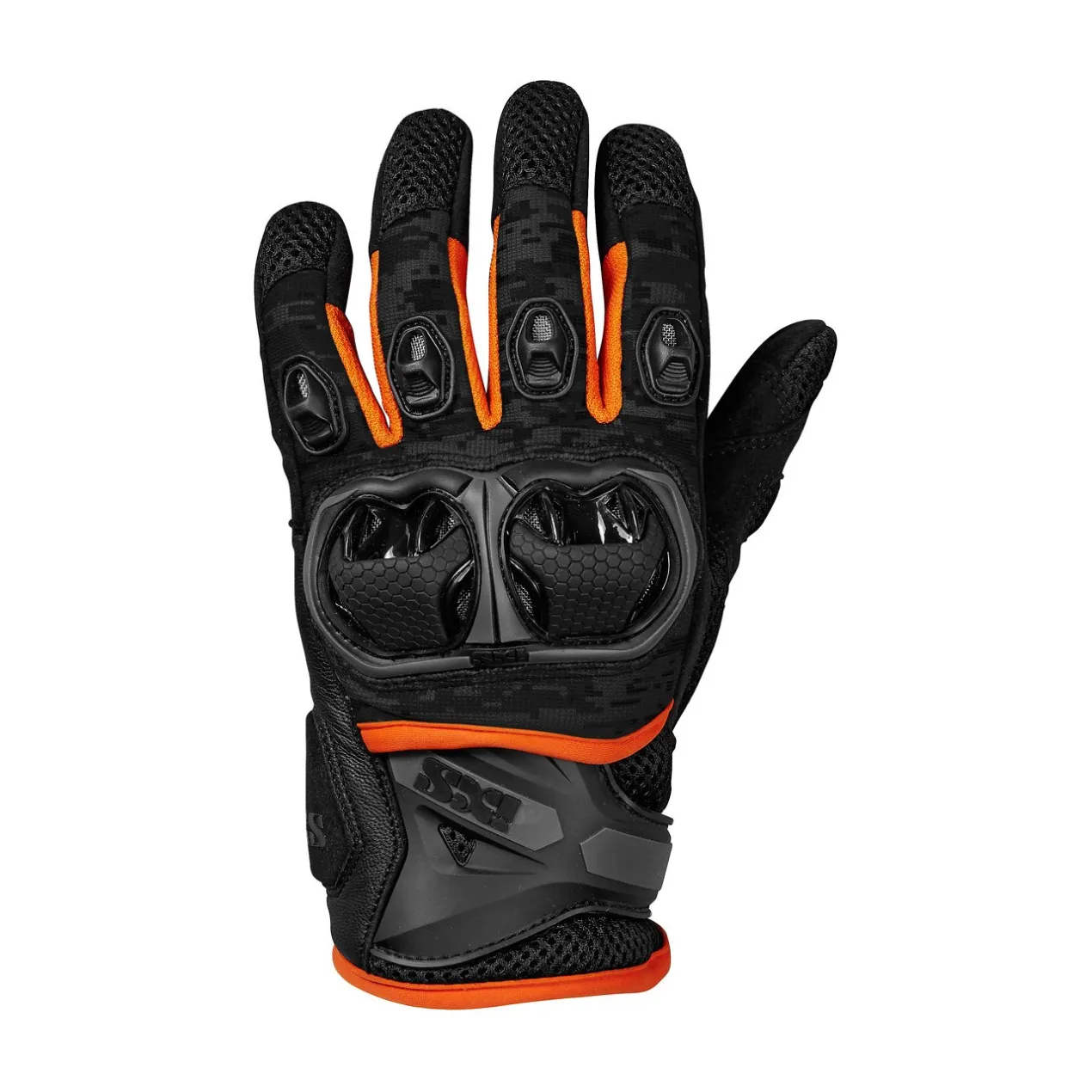 Guanto Tour Ixs Montevideo Nero Argento Arancio