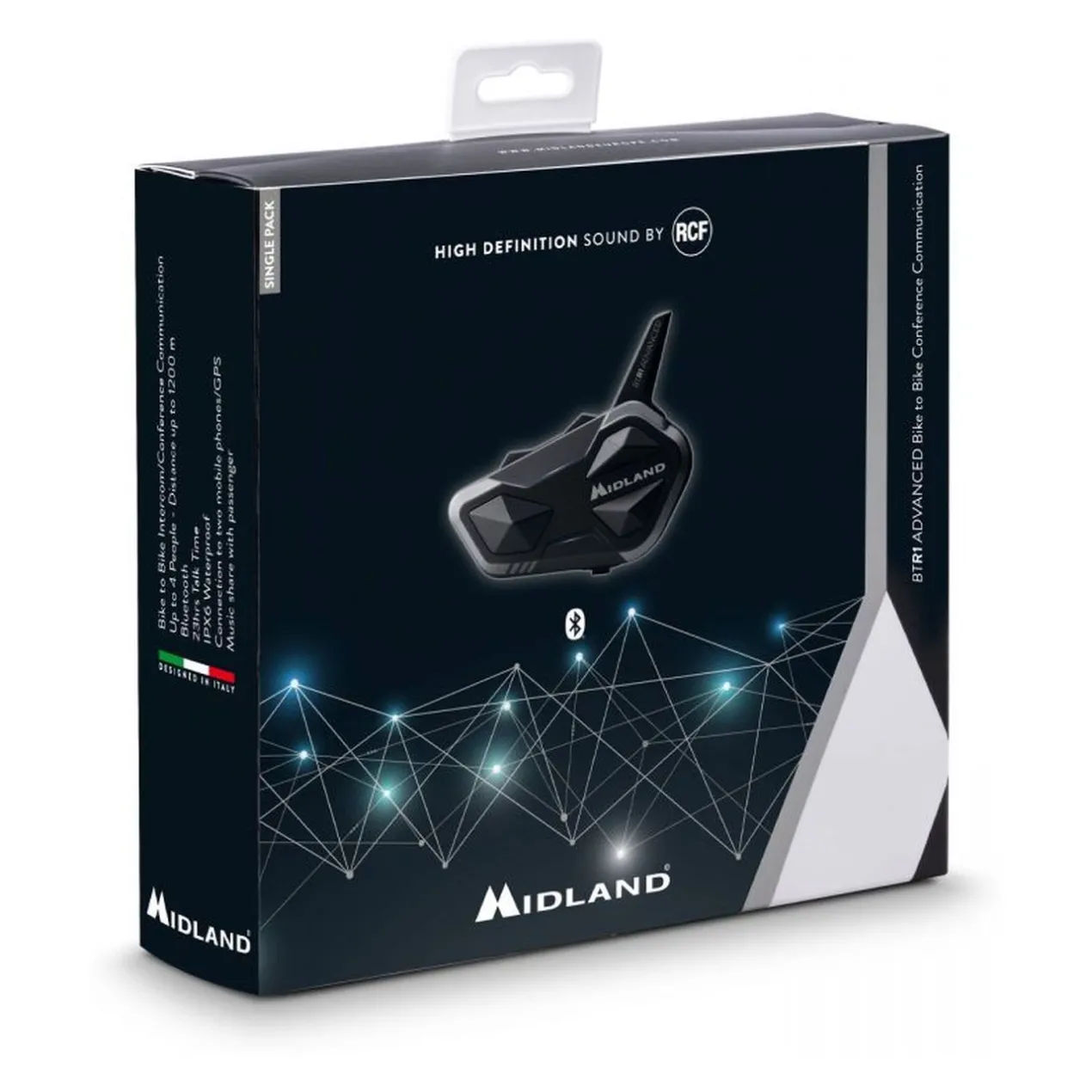 Interfono Midland BTR1 Advanced Singolo + Speaker Rcf