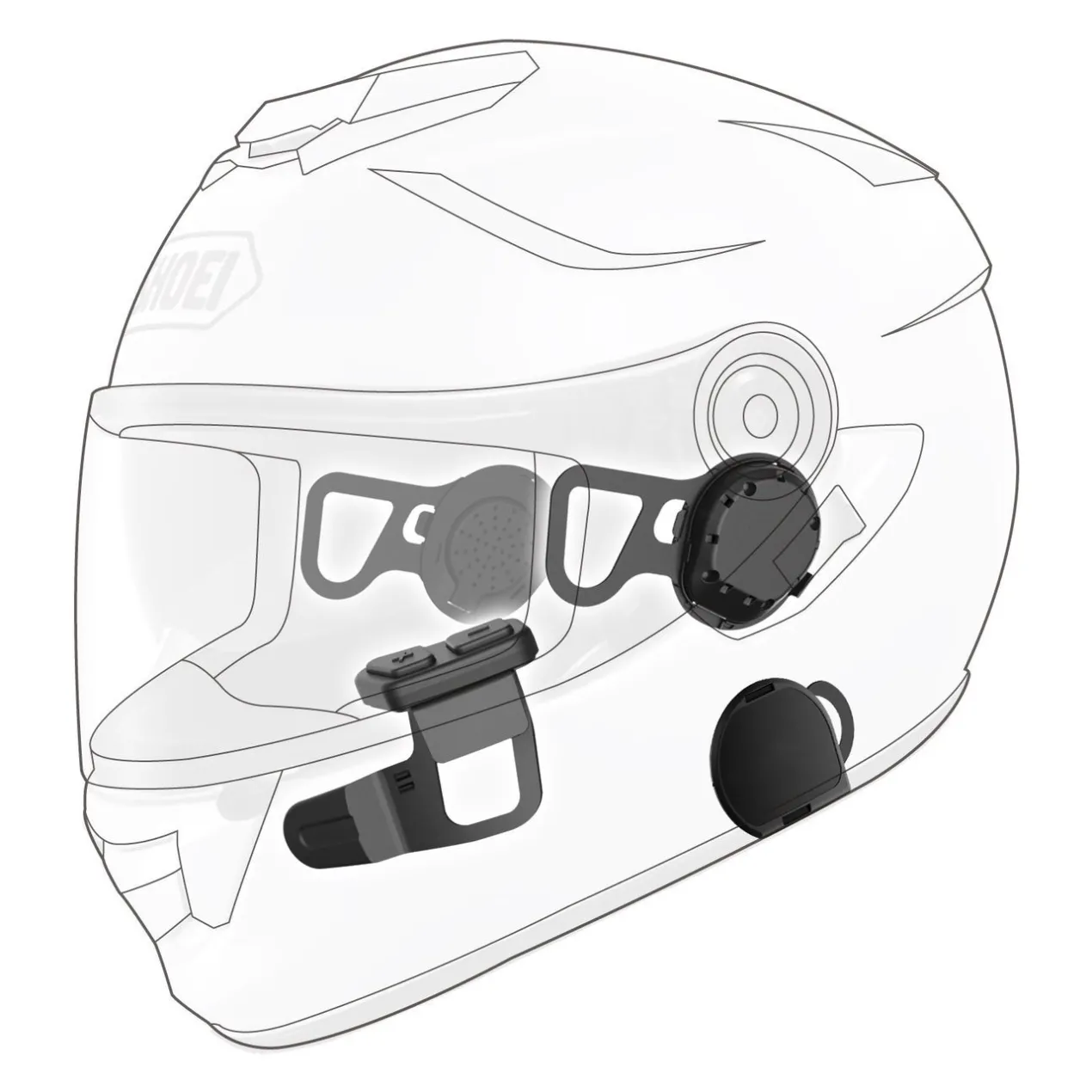 Interfono Sena 10u Con Telecomando Per Shoei Gt-air