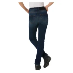 Jeans Moto Pmj Sara Vita Alta Made In Italy Blue
